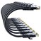10Gsupxsel Cat 6 Ethernet Cable 3FT 10Pack Cat6 Ethernet Patch Cable 10Gbps HighSpeed UTP Cat6 Network Cable Pure Copper Cat 6 Cable for Home and Office Network Black