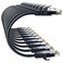 10Gsupxsel Cat 6 Ethernet Cable 3FT 10Pack Cat6 Ethernet Patch Cable 10Gbps HighSpeed UTP Cat6 Network Cable Pure Copper Cat 6 Cable for Home and Office Network Black