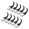 Cable Matters 10Gbps 10Pack Snagless Shielded Cat 6A Ethernet Cable 10ft Cat 6A Cable Cat6A Cord Ethernet Cord Black
