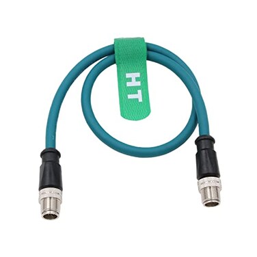 HangTon Ethernet Cat7e Cable for Cognex Industrial Sensor Camera M12 8 Pin XCoded to 8 Position XCoding 1M