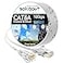 Sokqovt Cat6a Ethernet Cable Slim 50ft OutdoorIndoor 28AWG Pure Copper Cat6 Internet Cable for Waterproof Direct Burial Flexible Cat6 Ethernet Cable 10G 550MHZ Cat 6 Network cable for Indoor White