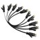 Elecan Cat 6 Flat Ethernet Cable 06 Ft5 Pack High Speed Slim Short Patch Cables Internet Cables 30 AWG Pure Copper 10Gbps 500MHzThin Flexible for POE Cat6 Cat 5e Cat 5 Network Cable CordBlack