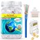 PETECHTOOL RJ45 23AWG Cat6a Cat6 Connector Gold Plated 8P8C Pass Through Ends UTP Network Plug for Unshielded Twisted Pair Solid Wire Standard Cables Transparent Passthrough Ethernet Connector 100Pack