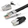 XANHAM 30 Pack Cat7 Cat6A Pass Through Shielded RJ45 Connector Modular Network 50 GoldPlated Plug for Cat 6 Cat 6A Cat 7 and Cat 8 with Strain Relief Boots