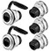 PENGLIN 5PCS RJ45 CAT6 Panel Mount Connector CAT6 Ethernet LAN Pass Through Coupler Female to Female Network Bulkhead Socket