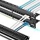 Rapink Patch Panel 48 Port Cat6A with Inline Keystone 10G Support PassThru Coupler UTP 19Inch with Removable Back Bar 2U Network Patch Panel for Cat6ACat6 Cat5e Cat5 Cabling