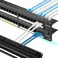 Rapink Patch Panel 48 Port Cat6A with Inline Keystone 10G Support PassThru Coupler UTP 19Inch with Removable Back Bar 2U Network Patch Panel for Cat6ACat6 Cat5e Cat5 Cabling