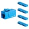 iwillink RJ45 Cat6 Keystone Coupler 25Pack Female to Female Cat6 Keystone Jack UTP Keystone Coupler InsertKeystone Jack Ethernet Coupler Blue