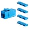 iwillink RJ45 Cat6 Keystone Coupler 25Pack Female to Female Cat6 Keystone Jack UTP Keystone Coupler InsertKeystone Jack Ethernet Coupler Blue