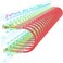 Sokqovt Cat6a Patch Cables Slim 05ft 24 Pack Flexible Cat6 Ethernet Cable 10G 550MHZ 28AWG Pure Copper Cat6 for Network Cabinet Red