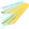 Sokqovt Cat6a Patch Cables Slim 05ft 24 Pack Flexible Cat6 Ethernet Cable 10G 550MHZ 28AWG Pure Copper Cat6 for Network Cabinet Yellow
