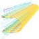 Sokqovt Cat6a Patch Cables Slim 05ft 24 Pack Flexible Cat6 Ethernet Cable 10G 550MHZ 28AWG Pure Copper Cat6 for Network Cabinet Yellow