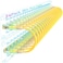 Sokqovt Cat6a Patch Cables Slim 1ft 24 Pack Flexible Cat6 Ethernet Cable 10G 550MHZ 28AWG Pure Copper Cat6 for Network Cabinet Yellow