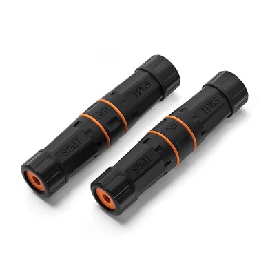 Dingsun Waterproof RJ45 Coupler IP68 Ethernet Coupler Female to Female Ethernet Outdoor LAN Cable Connector for Cat5 Cat5eCat62Pack