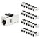 iwillink 10Gbps CAT7 Coupler RJ45 Keystone Shielded Coupler 25Pack Ethernet Coupler Female to Female Keystone Jack STP Keystone Insert for Cat7Cat6acat6cat5e Cable