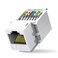 ZOERAX 20Pack Cat6 ToolLess RJ45 Keystone Jack No PunchDown Tool Required Module Coupler Not Compatible with Patch Panel White