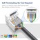 ZOERAX 20Pack Cat6 ToolLess RJ45 Keystone Jack No PunchDown Tool Required Module Coupler Not Compatible with Patch Panel White