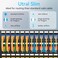 Sokqovt Cat6a Slim Ethernet Patch Cable 05ft 24 Pack Flexible 10G 550MHZ 28AWG Pure Copper for Network Cabinet Cat 6 Orange