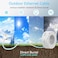 Sokqovt Cat6a Ethernet Cable Slim 60ft OutdoorIndoor 28AWG Pure Copper Cat6 Internet Cable for Waterproof Direct Burial Flexible Cat6 Ethernet Cable 10G 550MHZ Cat 6 Network cable for Indoor White