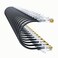 10Gsupxsel Cat6a Patch Cables 05ft 24 Pack Slim Cat6 Ethernet Patch Cable Pure Copper Flexible Cat 6 Patch Cable 550MHZ 10G SpaceSaving Cat 6A Network Cables for Patch Panel Black