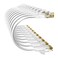10Gsupxsel Cat6a Patch Cables 05ft 10 Pack Slim Cat6 Ethernet Patch Cable Pure Copper Flexible Cat 6 Patch Cable 550MHZ 10G SpaceSaving Cat 6A Network Cables for Patch Panel White