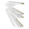 10Gsupxsel Cat6a Patch Cables 05ft 48 Pack Slim Cat6 Ethernet Patch Cable Pure Copper Flexible Cat 6 Patch Cable 550MHZ 10G SpaceSaving Cat 6A Network Cables for Patch Panel White