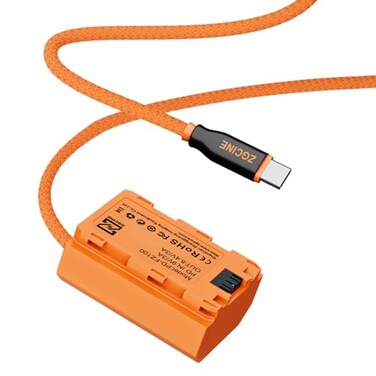 ZGCINE USBC PD to FZ100 Dummy Battery CableBraided Wire