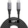 Vebner 10Foot USB4 Cable Compatible with Thunderbolt 3 Thunderbolt 4 and USBC Supports 8K HD Display 20gbps Data Transfer 240W Charging