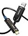 huaham USB A to USB C Fiber Optic Cable 50 FT 10Gbps USB 32 Gen2 Active Cable with Germany SiliconLine Chip Ultra Slim Long Distance for Logitech 4K CameraVRARVideo Conference