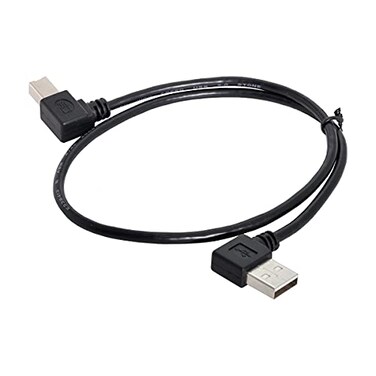 cablecc HDMIHOME Right Angled USB 20 A Male B Male Printer Scanner 90 Degree Cable 50cm