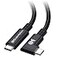 Cable Matters 20Gbps Right Angle USB 4 Cable 98ft Supports Up to 8K30Hz 4K120Hz Video 240W Charging 20Gbps Data Transfer Compatible with Thunderbolt 4 Cable MacBook Pro XPS Surface Pro