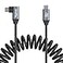 SMALLRIG USB C to USB C Coiled Data Cable Straight to Angled 90 Degree USB C Cable 20Gbps High Speed Data Transfer Support PD 100W Fast Charging for iPhone Laptops and Cameras etc 4792