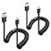 Cable Matters 2Pack Coiled Micro USB Cable Coiled Micro USB to USB20 24 Feet