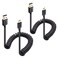 Cable Matters 2Pack Coiled Micro USB Cable Coiled Micro USB to USB20 24 Feet