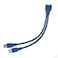 JSER Dual Port USB 30 A Male to 20 Pin Male Motherboard Extension Cable Adapter 5Gbps