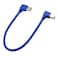 Seadream Angled USB 30 Printer Cable1 ft 30cm SuperSpeed USB30 A Male Plug 90 Degree Right Angle to USB 30 B Male Right Angle Cable