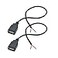 Maixbomr 2Pcs Short USB A Female 2 Pin Bare Wire 11inch USB 5V3A Pigtail Open End Power Cable for USB Equipment Installed or Replace Repair DIY Cable