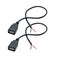 Maixbomr 2Pcs Short USB A Female 2 Pin Bare Wire 11inch USB 5V3A Pigtail Open End Power Cable for USB Equipment Installed or Replace Repair DIY Cable