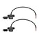 RIIEYOCA 2Pcs USB Female Plug 2pin 22AWG Bare Wire Power Data Cable With Dust Cap DIY Pigtail for Equipment Installed or Replace Repair 30CM