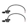 RIIEYOCA 2Pcs USB Female Plug 2pin 22AWG Bare Wire Power Data Cable With Dust Cap DIY Pigtail for Equipment Installed or Replace Repair 30CM