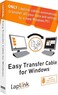 LAPLINK Easy Transfer Cable for Windows Includes PCmover Express Software and USB 20 PC to PC Cable Single Use License Transfers Files Settings and User Profiles Compatible with Windows 11