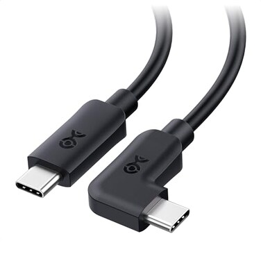 Cable Matters 20Gbps Right Angle USB C Cable 3ft Supports Up to 8K30Hz 4K120Hz Video 240W Charging 20Gbps Data Transfer 90 Degree USB C Cable RightAngle USBC to USBC Cord
