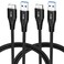 Kxable USB Hard Drive Cord 2FT 2Pack USB A to Micro B 30 Cable Compatible with Western Digital WD My Passport Toshiba Seagate SSD External Hard Drive HDD Samsung Galaxy S5 Note 3 Note Pro 122