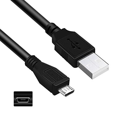 Inovat 3FT Replacement Micro USB 20 PC Computer Sync Data Power Charger Cable Cord for Plantronics Bluetooth Headset M20 M25 M50 M55