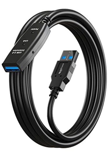 MutecPower 16 Feet Active USB Extension Cable 30 Male to Female with A Extension chipset Signal Booster Active ExtensionRepeater Cord 5 Meters 16 Feet