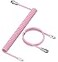 LexonElec Gaming Keyboard Cable USBType C Dual Sleeve Stable Connection Mechanical Keyboard Cable 20M 066 ft with Detachable Metal Flyer Not Easy to Knot for PC GamersPink