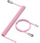 LexonElec Gaming Keyboard Cable USBType C Dual Sleeve Stable Connection Mechanical Keyboard Cable 20M 066 ft with Detachable Metal Flyer Not Easy to Knot for PC GamersPink