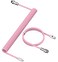 LexonElec Gaming Keyboard Cable USBType C Dual Sleeve Stable Connection Mechanical Keyboard Cable 20M 066 ft with Detachable Metal Flyer Not Easy to Knot for PC GamersPink