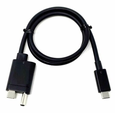 iBuyMax USBC Docking Station Cable for HP Elitebook 840 G3 X260 1030 G2 Elite X2 1012 G1 Single Custom end AC USB TypeC to USB TypeC Black