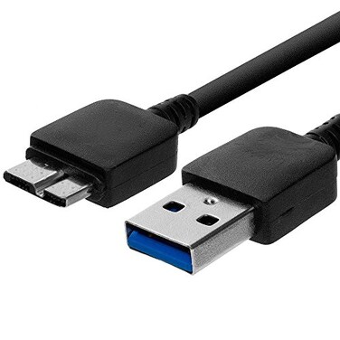 NiceTQ Replacement PC USB30 Data Sync Power Charger Cable for ASUS MB169B 156 Full HD 1920x1080 IPS USB Portable Monitor